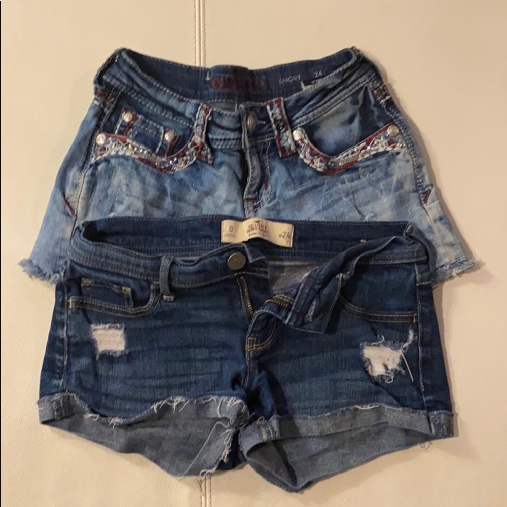 Lot of 2. Size 24 short shorts.